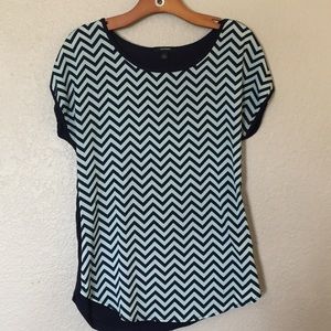 Turquoise & Navy Top